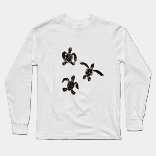 Baby Turtles Long Sleeve T-Shirt by Ava Ray Doodles